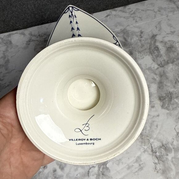 Villeroy & Boch Vieux Septfontaines 14 oz Water/Coffee Carafe Pitcher Blue White - Picture 7 of 8